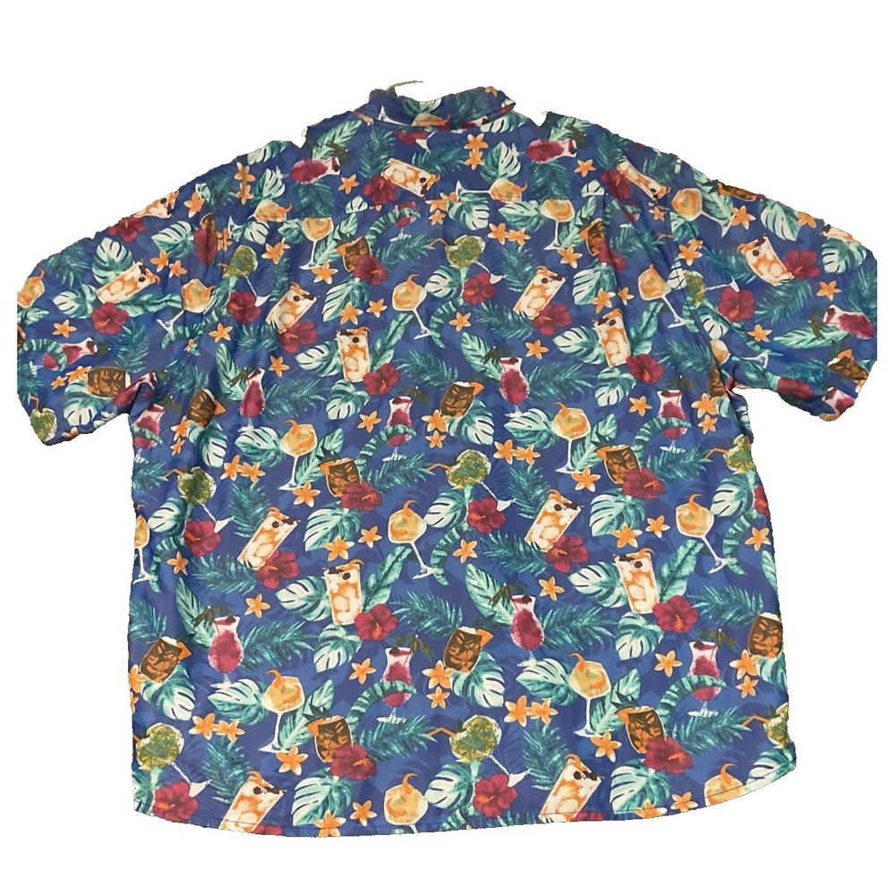 Tommy Bahama Mojito Bay Silk Hawaiian Resort Shirt Short Sleeve Button Up 2XL